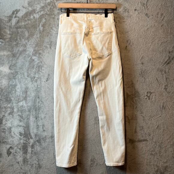 AGOLDE Toni Mid Rise Straight Leg Jeans Size 26 White - Picture 3 of 7